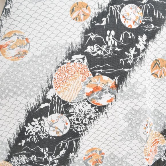 vintage 70s nightgown lingerie dress ASIAN print flutter hippie boho mini M - Picture 7 of 7